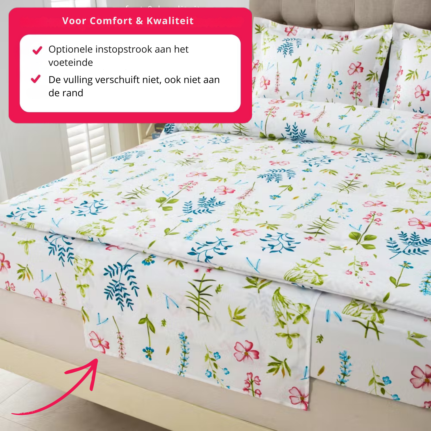 Dekbed met instopstrook voor de zomer