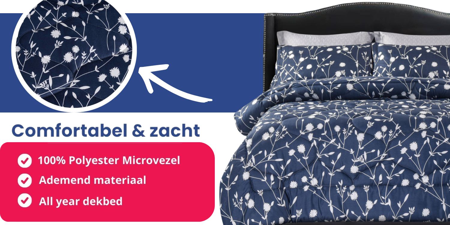 Mila - comfortabel zacht ademend allyear dekbed zonder overtrek