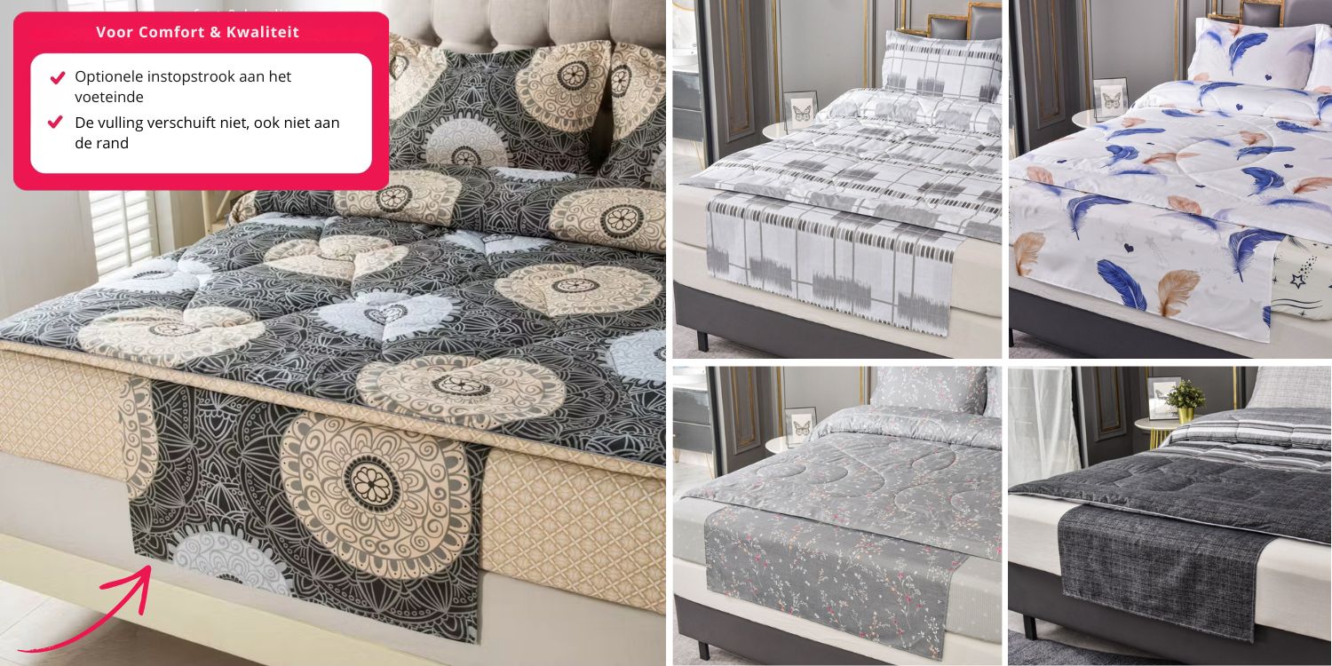 Een instopstrook is bij bijna alle dekbedden mogelijk