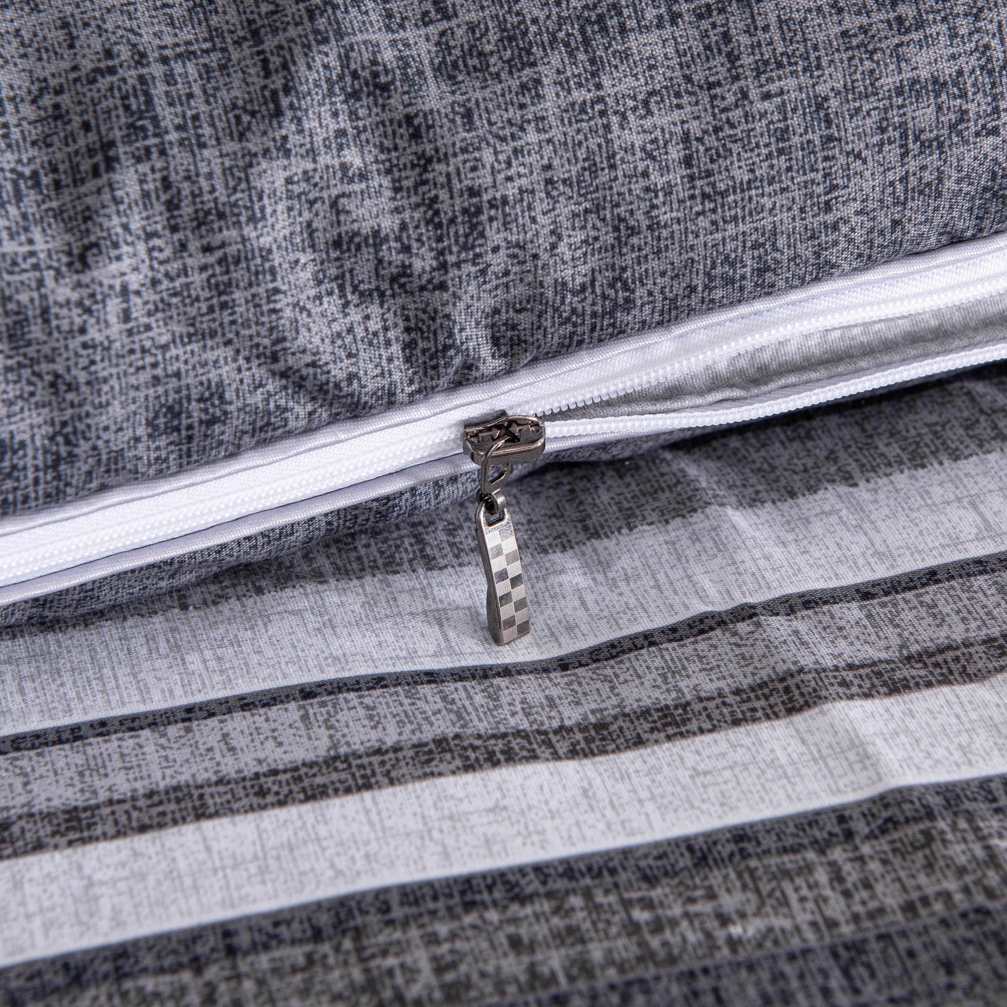 Close-up van de stevige ritssluiting van het Velvet 4-seizoenen dekbed