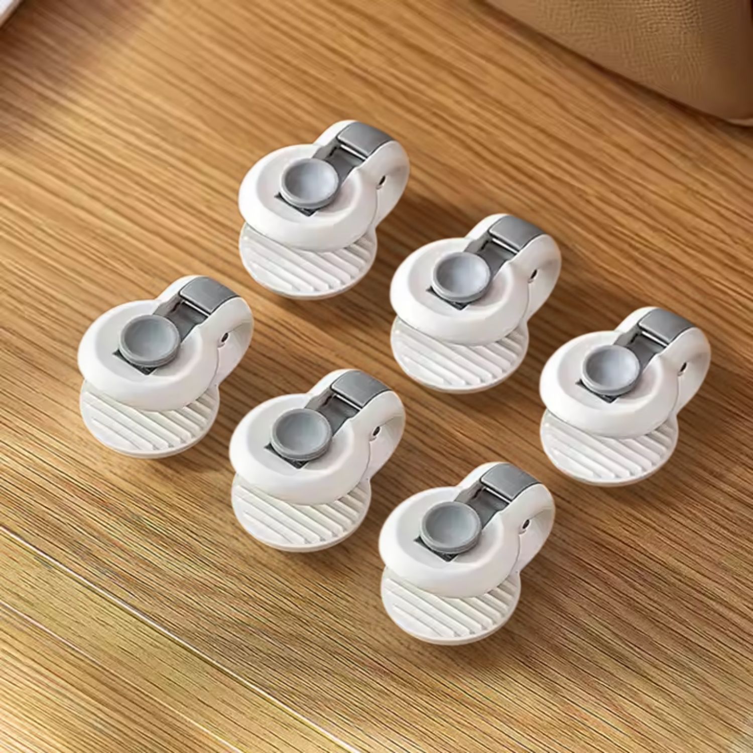 Dekbedklemmen wit - rond