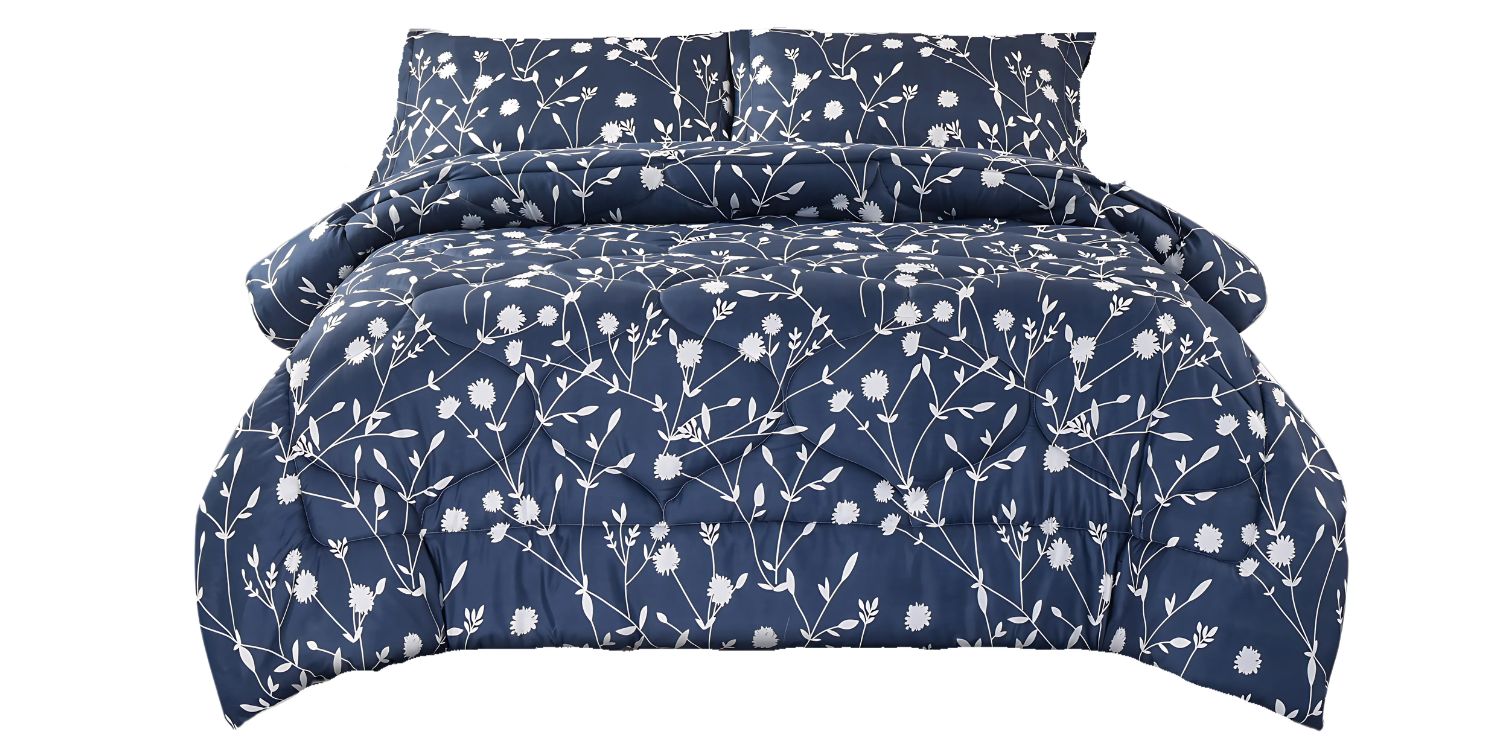 Dekbed zonder overtrek blauw