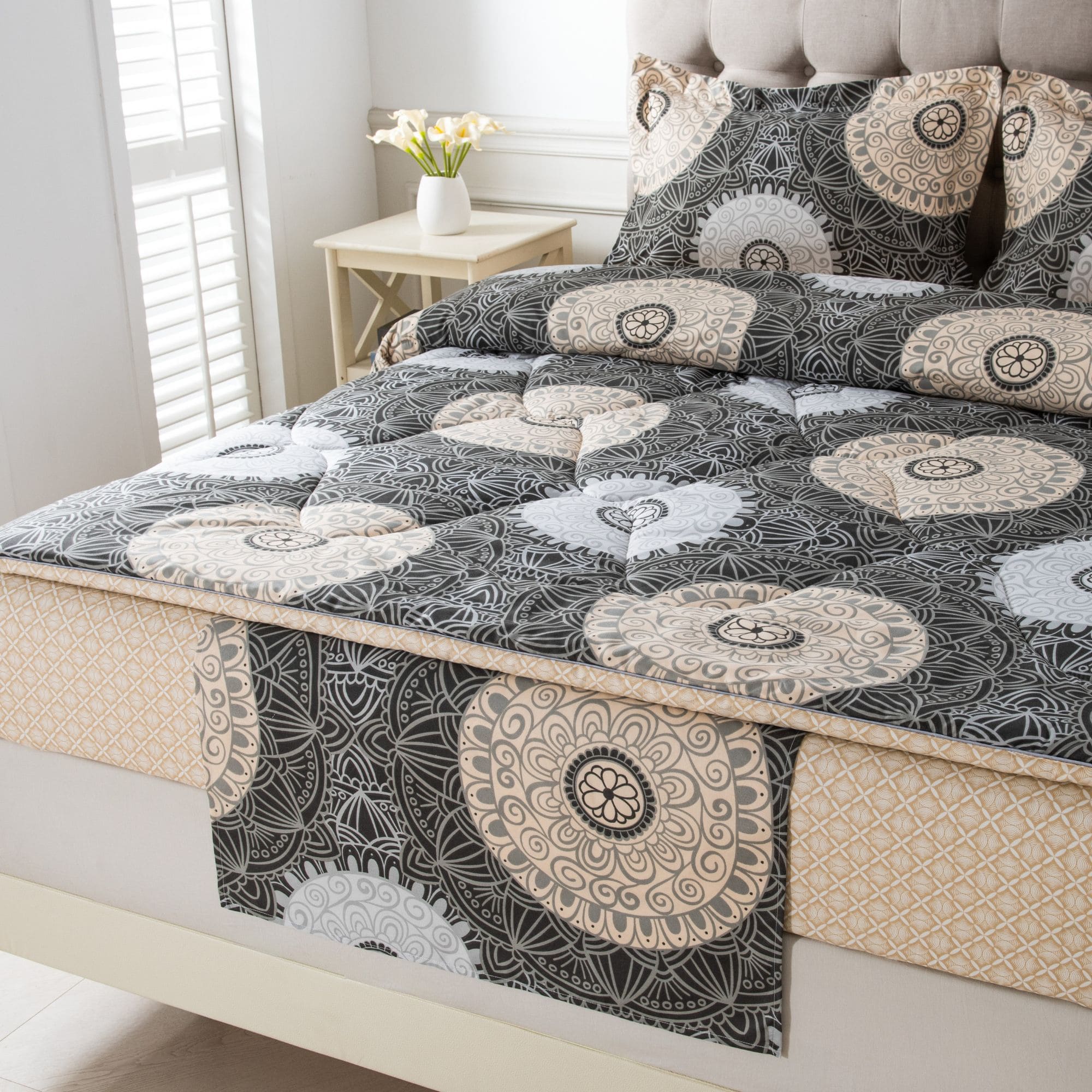 Instopstrook voor dekbed met vaste overtrek - Miaz