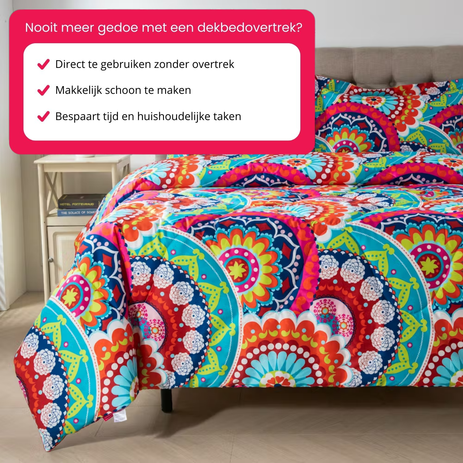 Dekbed hipster geschikt voor de wasmachine en de droger